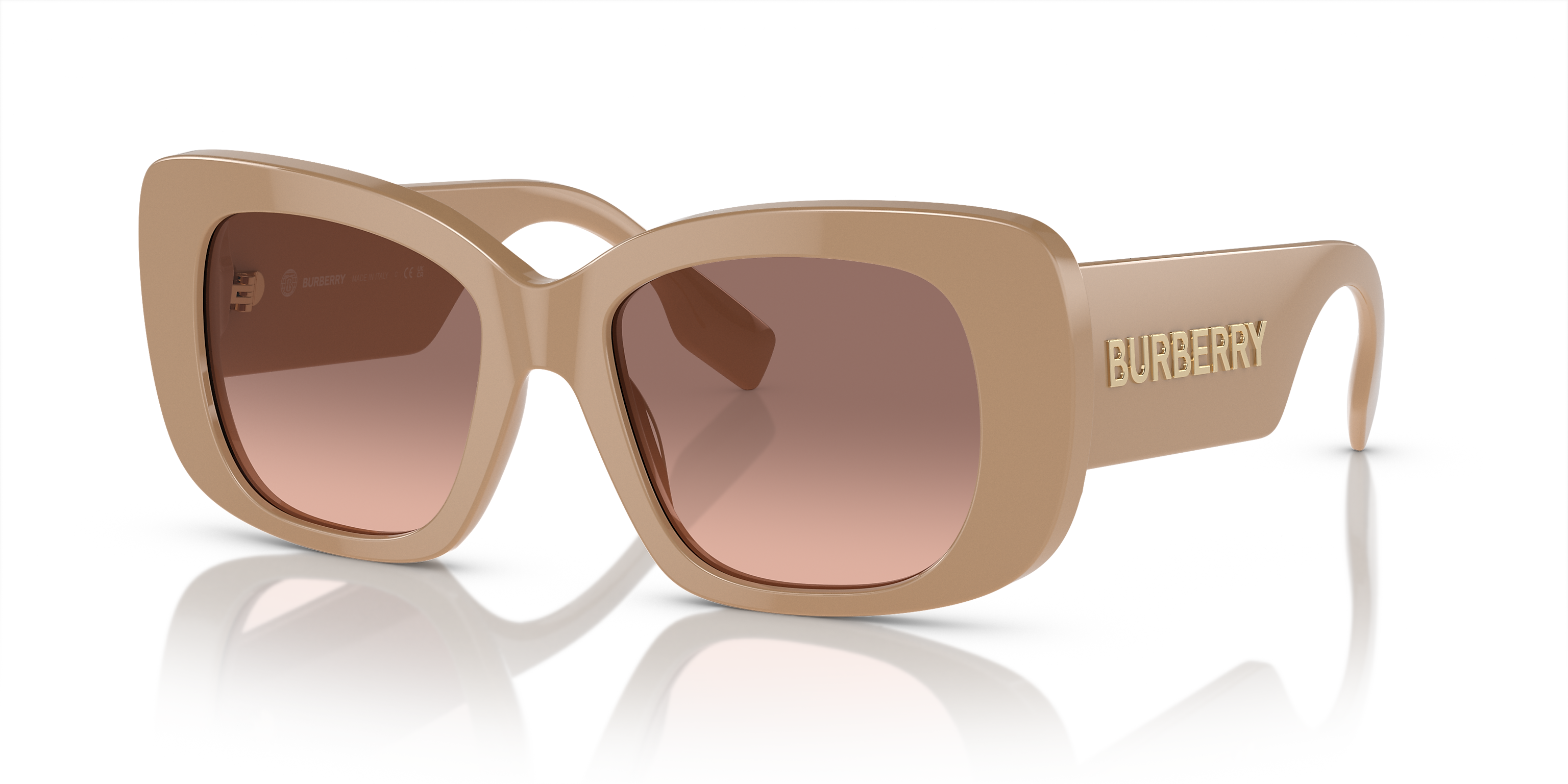 BE4410 Beige/Pink Gradient Dark Brown S