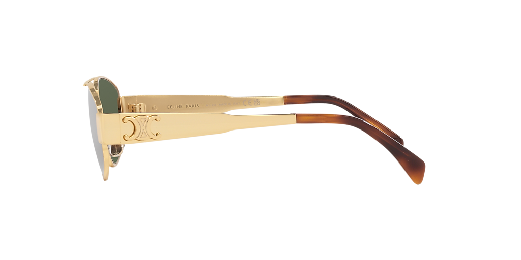 Metal Triomphe Cl40281U Celine Gold/Green S