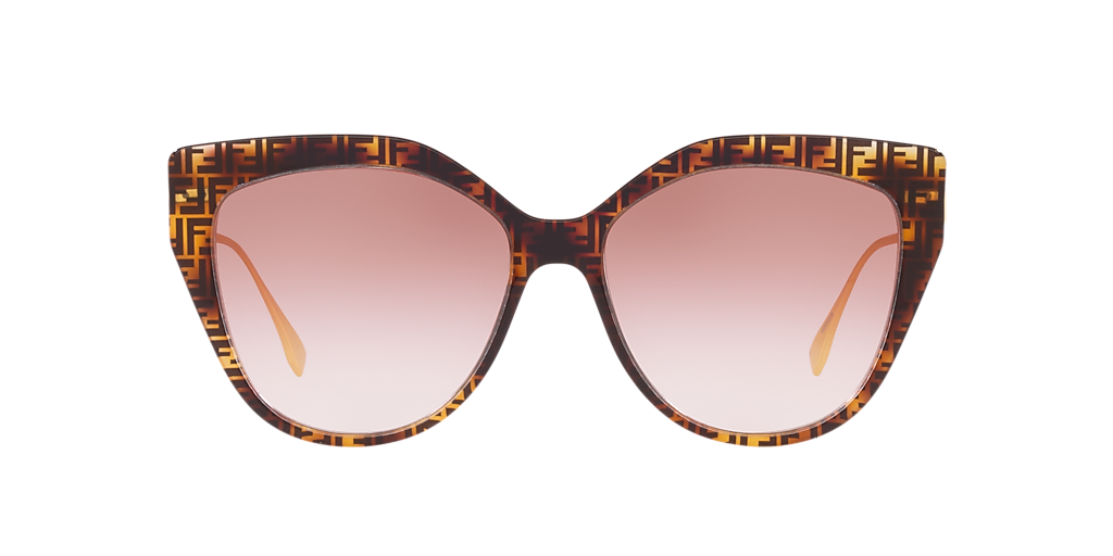 FE40011U Fendi Tortoise/Red XXS – SunglassHut UAE