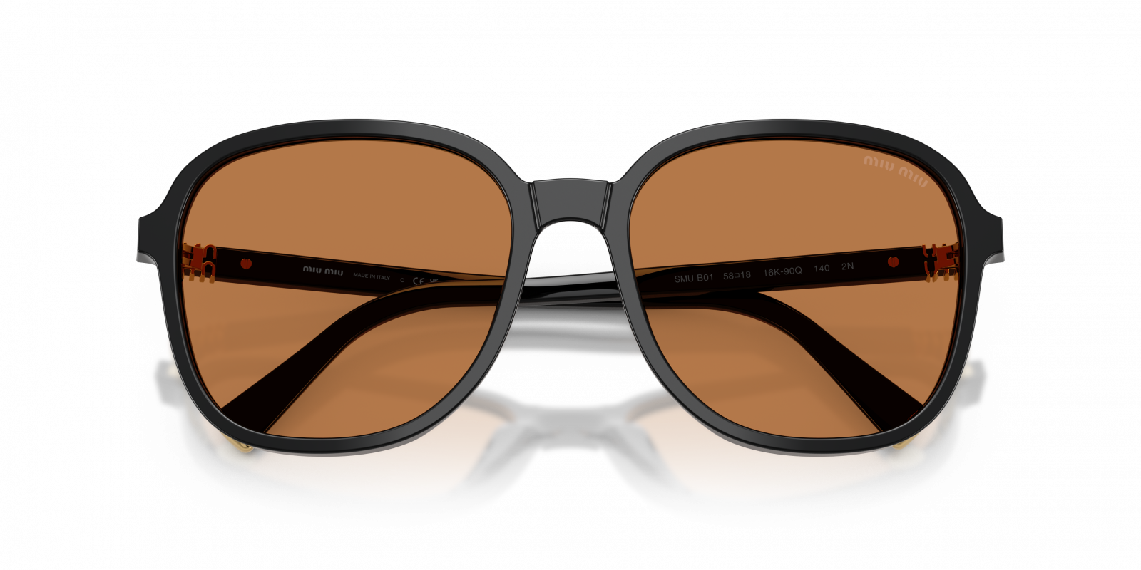 MU B01S Miu Miu Black/Brown 58