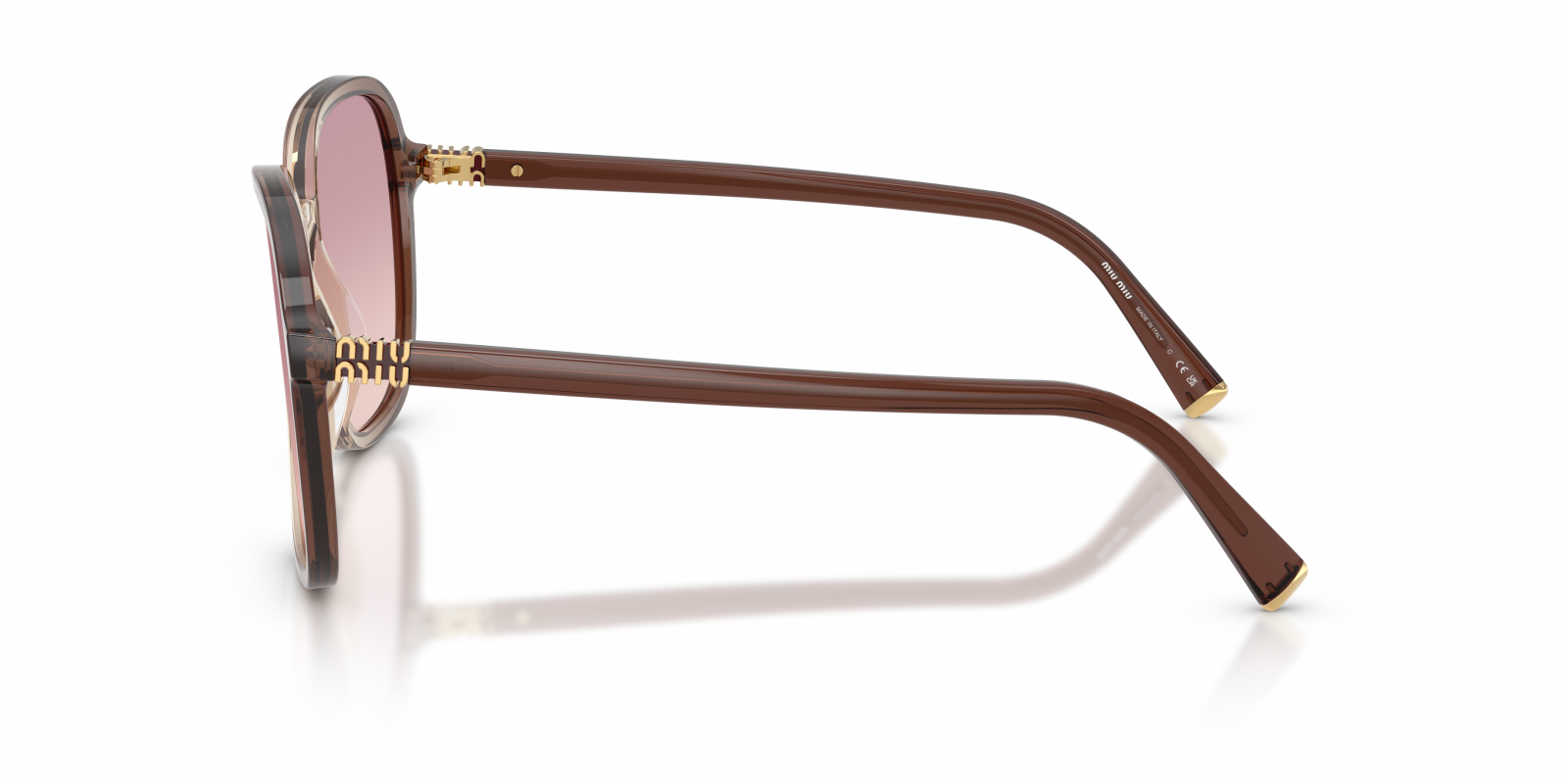 MU B01S Miu Miu Brown Gradient/Brown Gradient Pruple 58