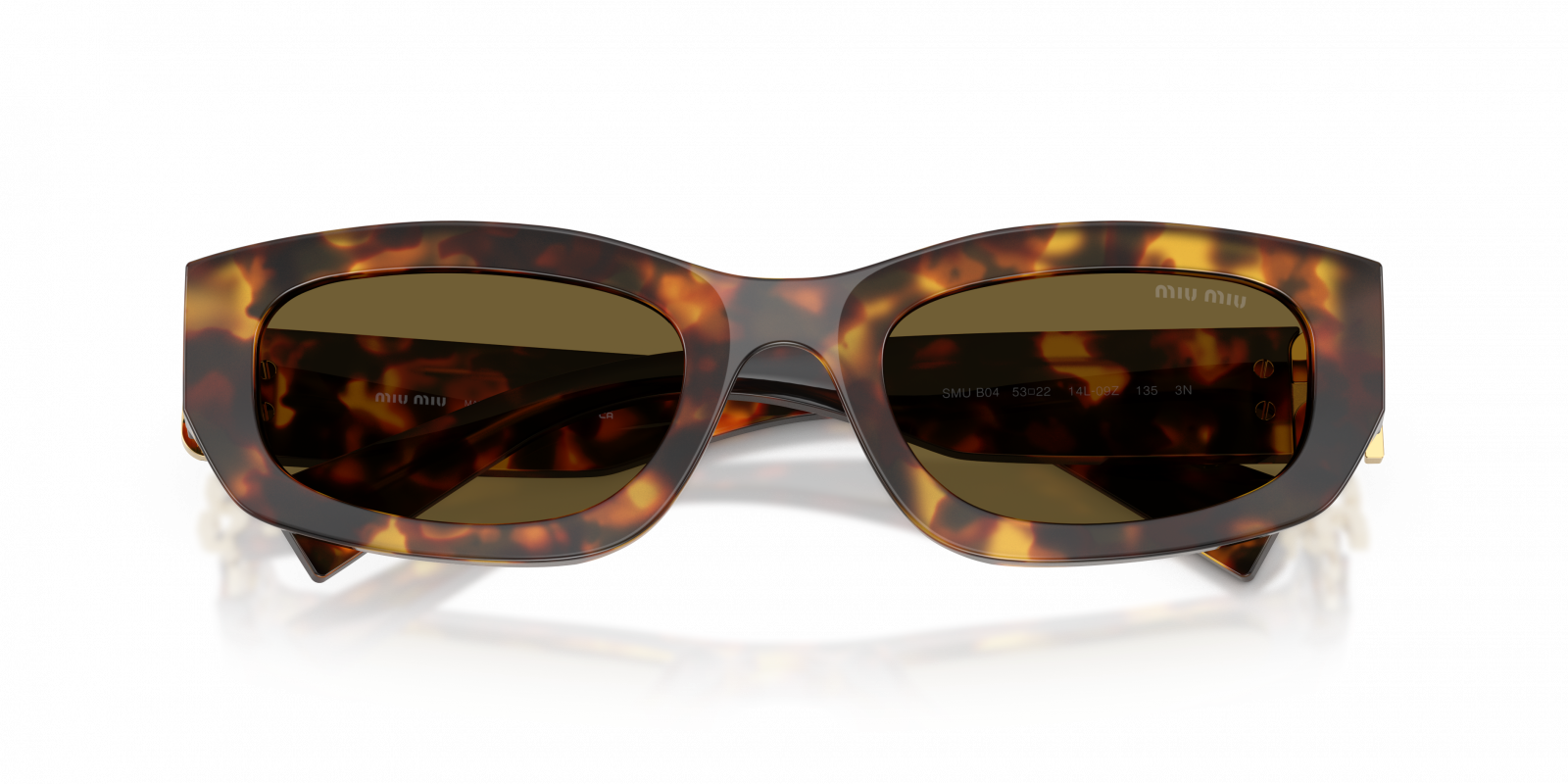 MU B04S Miu Miu Havana Honey/Dark Brown