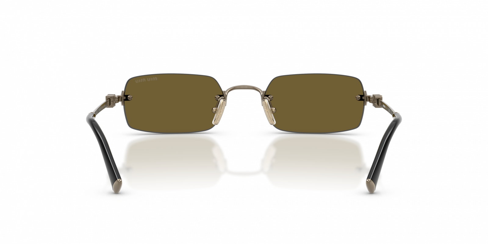 MU B50S Miu Miu Old Gold/Dark Brown L