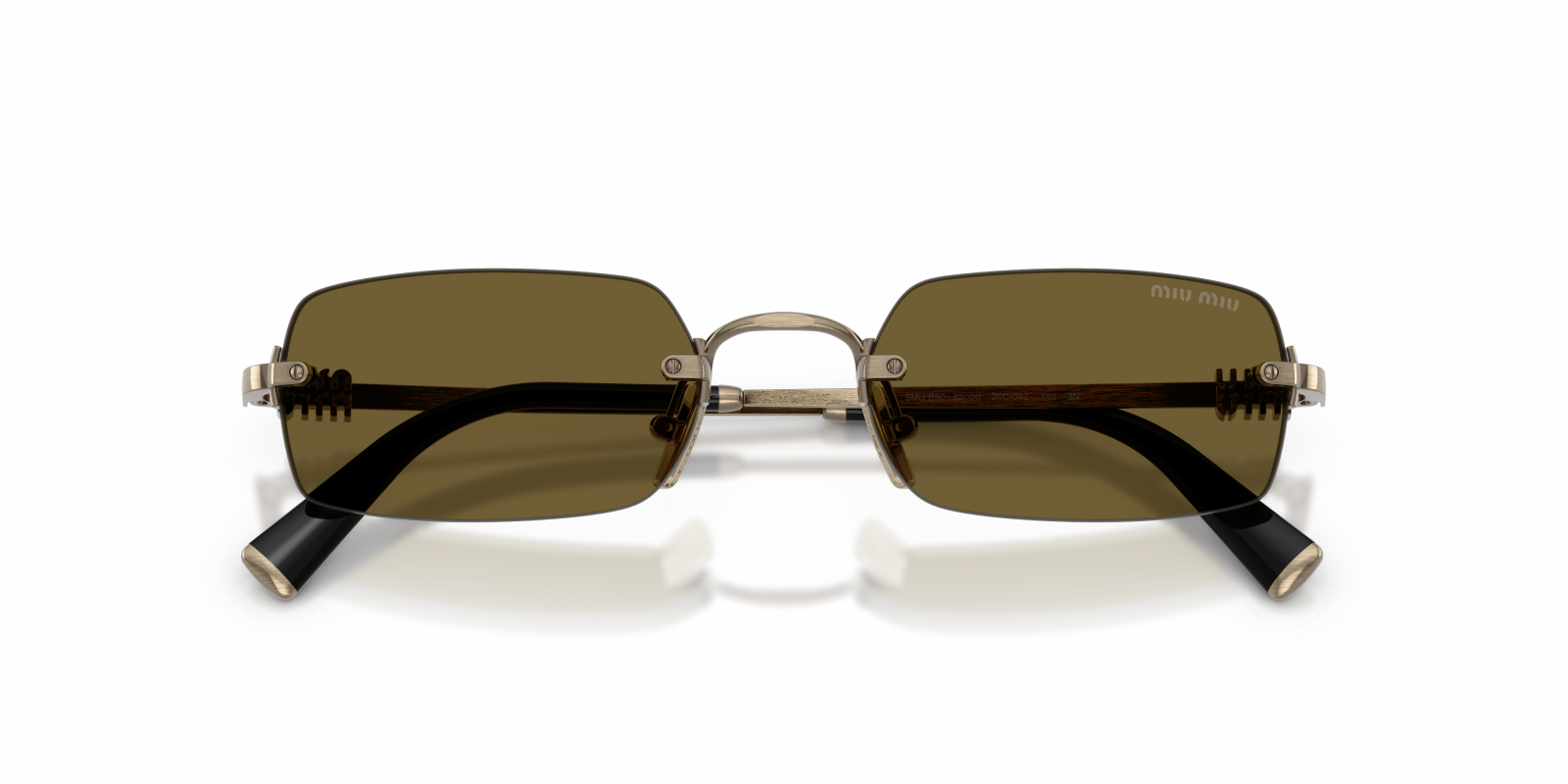 MU B50S Miu Miu Old Gold/Dark Brown L