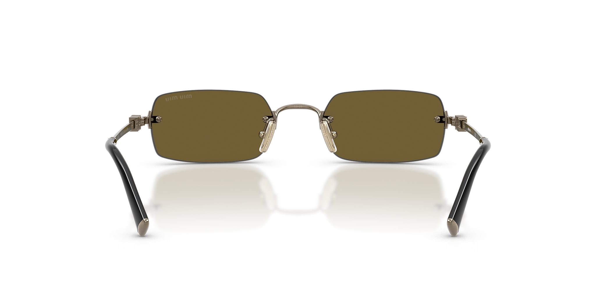 MU B50S Miu Miu Old Gold/Dark Brown S