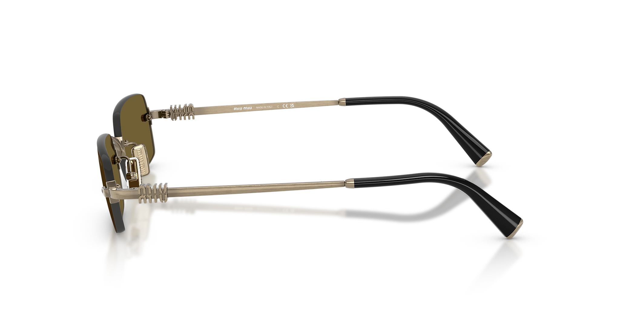 MU B50S Miu Miu Old Gold/Dark Brown S