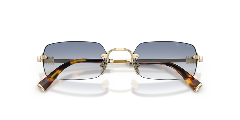 MU B50S Miu Miu Pale Gold/Blue S