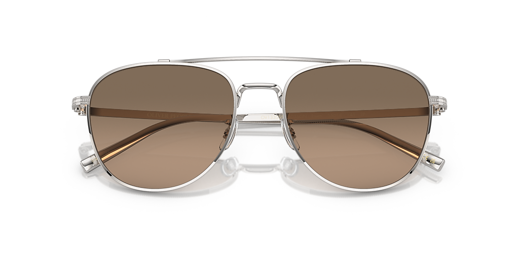 OV1335ST Rivetti Oliver Peoples Silver/Brown XL