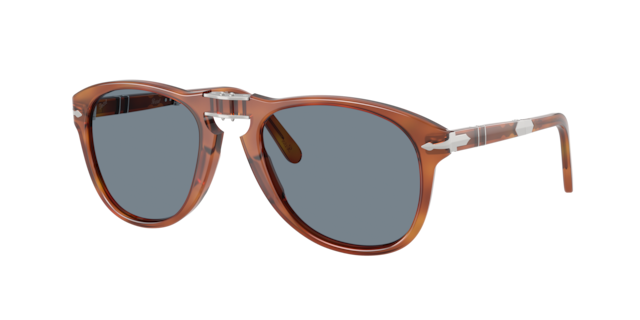 PO0714SM Steve McQueen Persol Terra Di Siena/Light Blue L