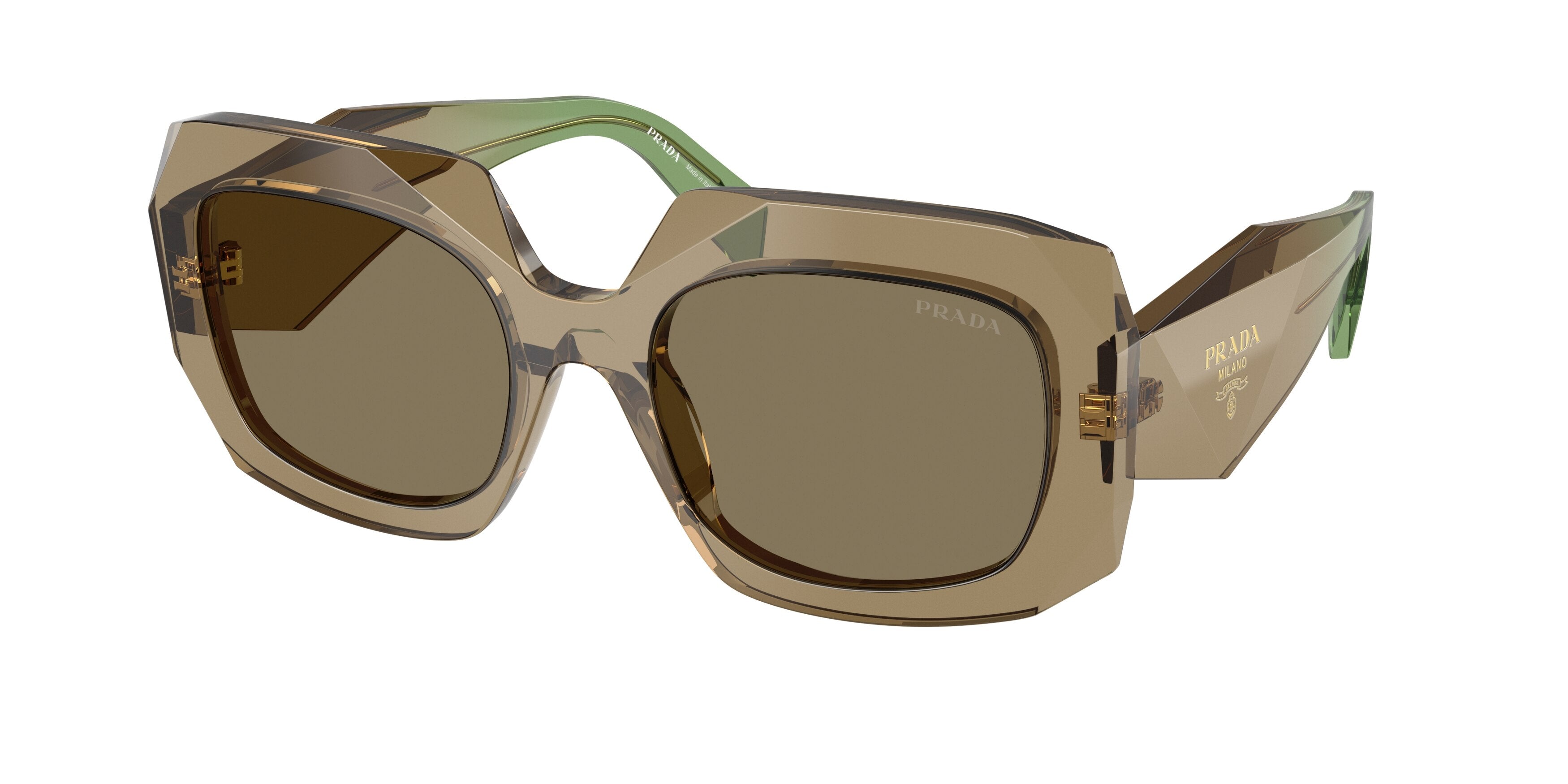 PR B23S Prada Light Brown Green/Light Brown M