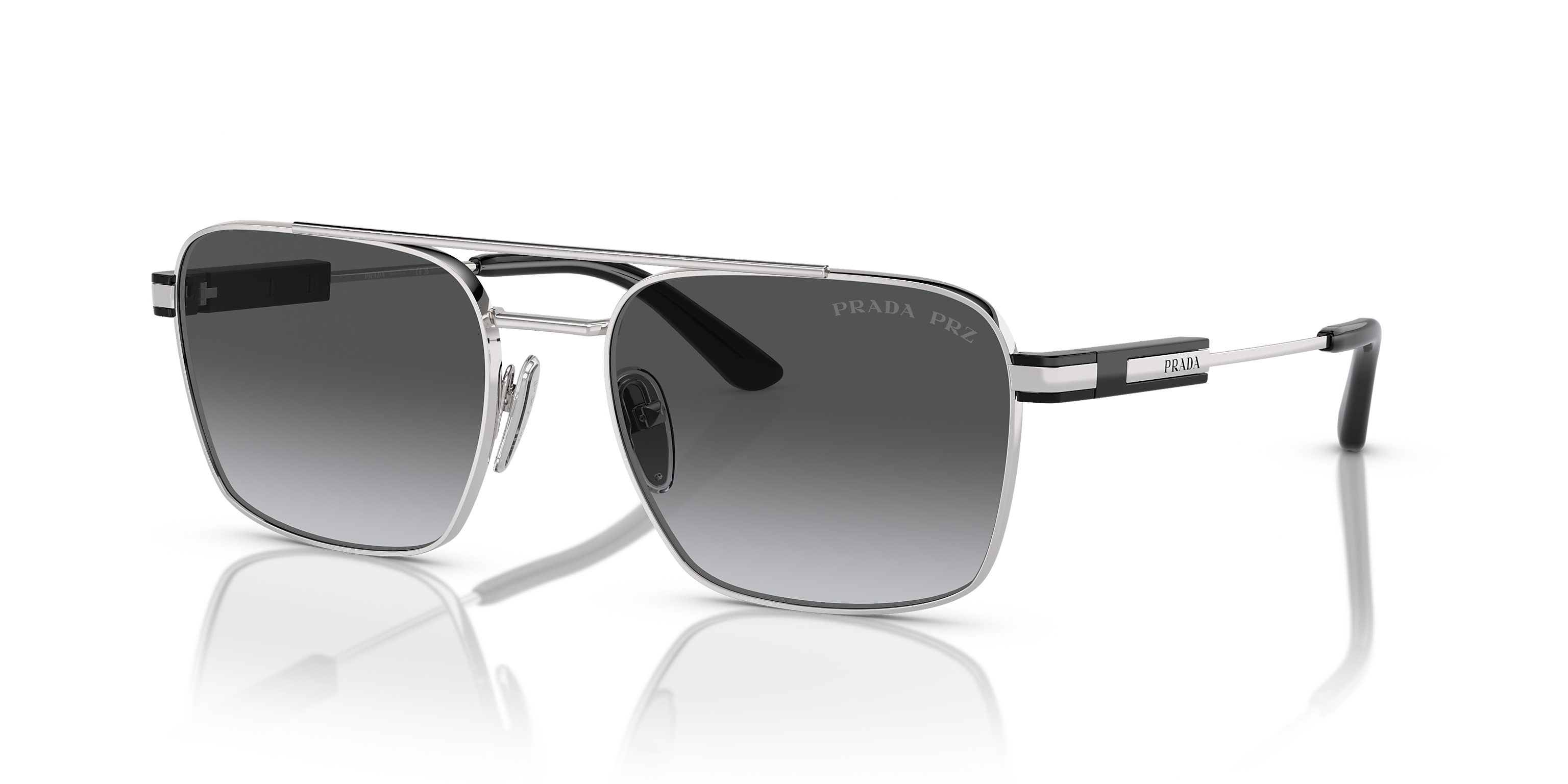 PR 67ZS Silver/Polar Grey Gradient/Polarized L