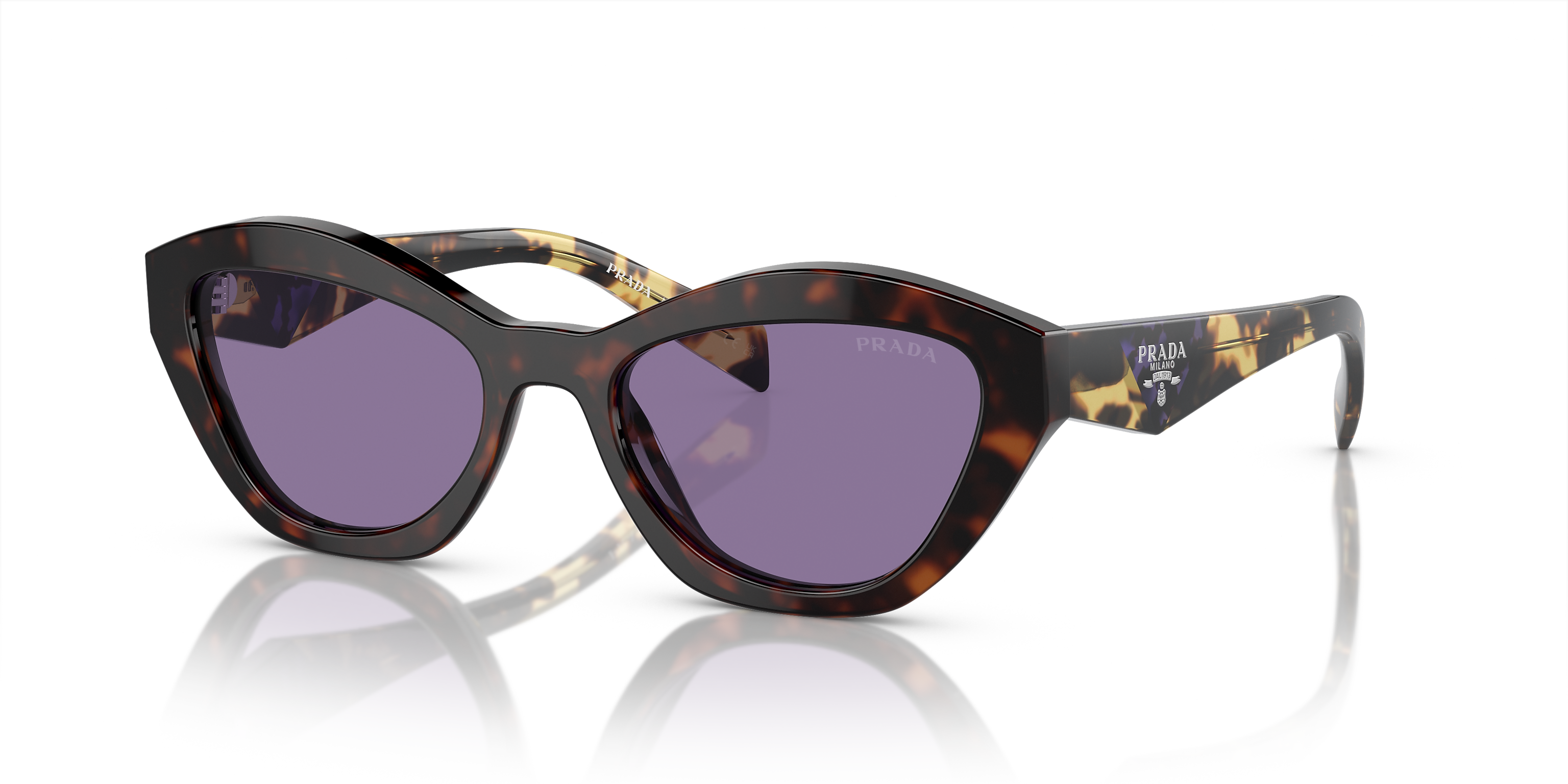 PR A02S Tortoise/Violet Mirror Internal Silver S