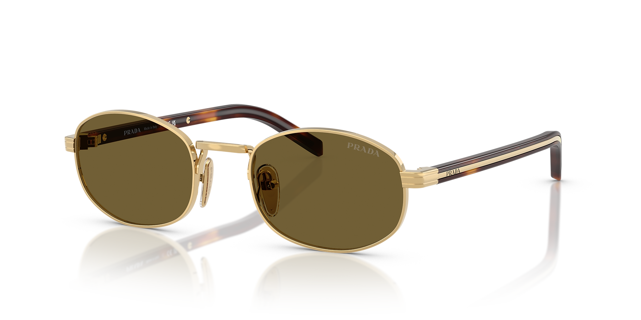 PR B53S Prada Gold/Dark Brown S
