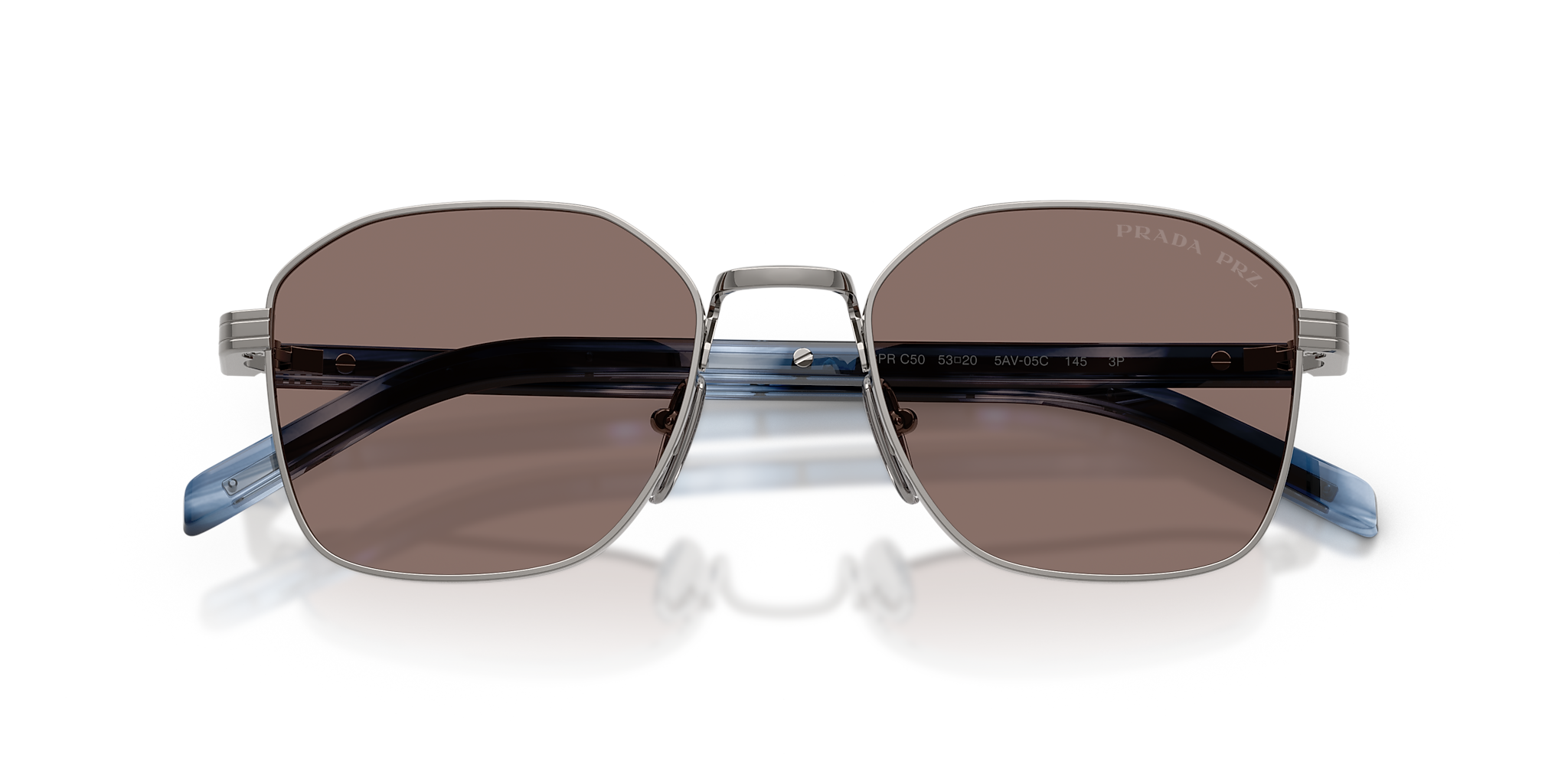 PR C50S Prada Gunmetal/Polar Light Brown S