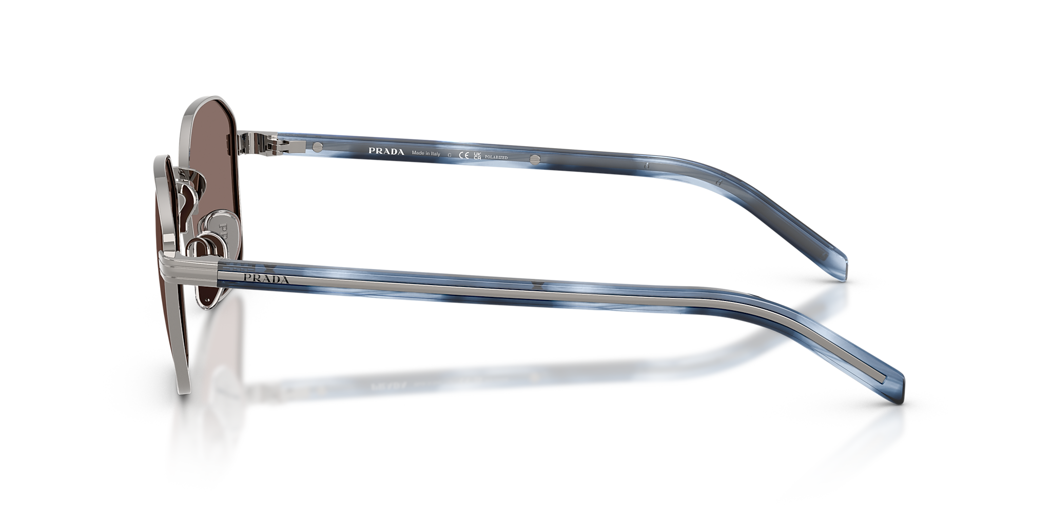 PR C50S Prada Gunmetal/Polar Light Brown S
