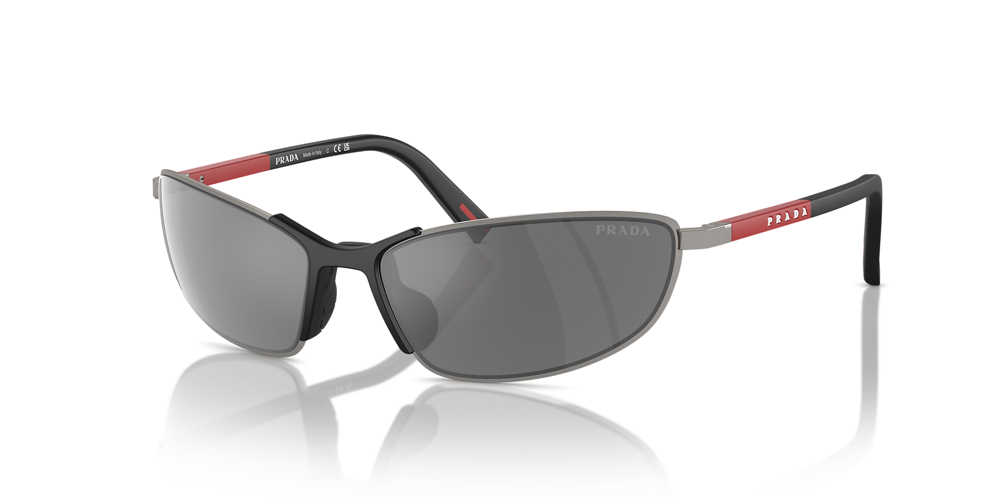 PS 55ZS Prada Linea Rossa Silver/Grey L