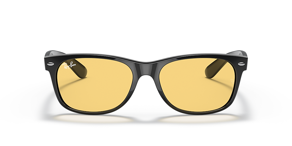RB2132F New Wayfarer Classic Ray-Ban Black/Yellow M