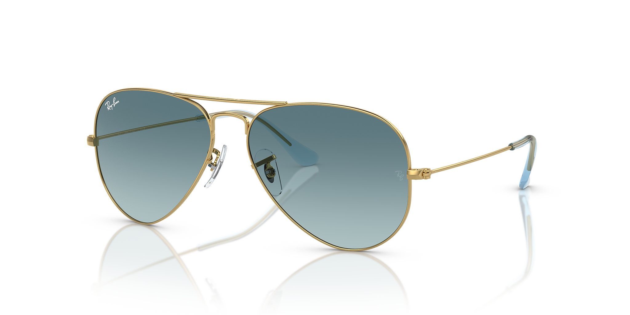 RB3025 Aviator Gradient Ray-Ban Gold/Blue XL