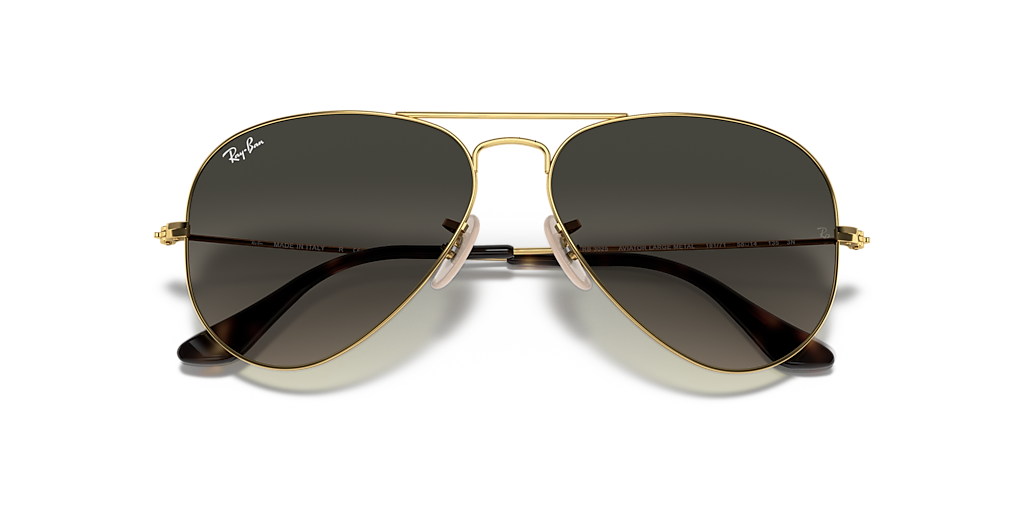 RB3025 Aviator Havana Collection Ray-Ban Gold/Grey XXL
