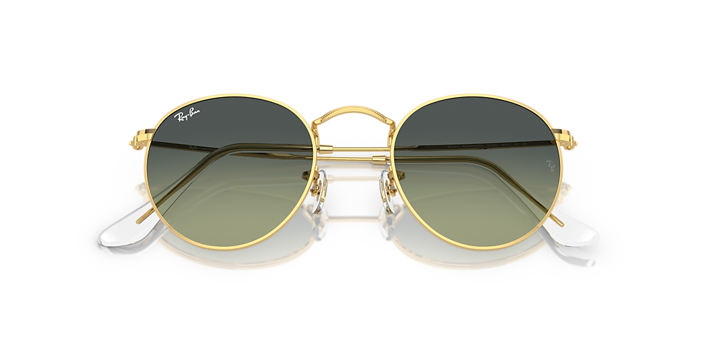RB3447 Round Metal Ray-Ban Gold/Green S