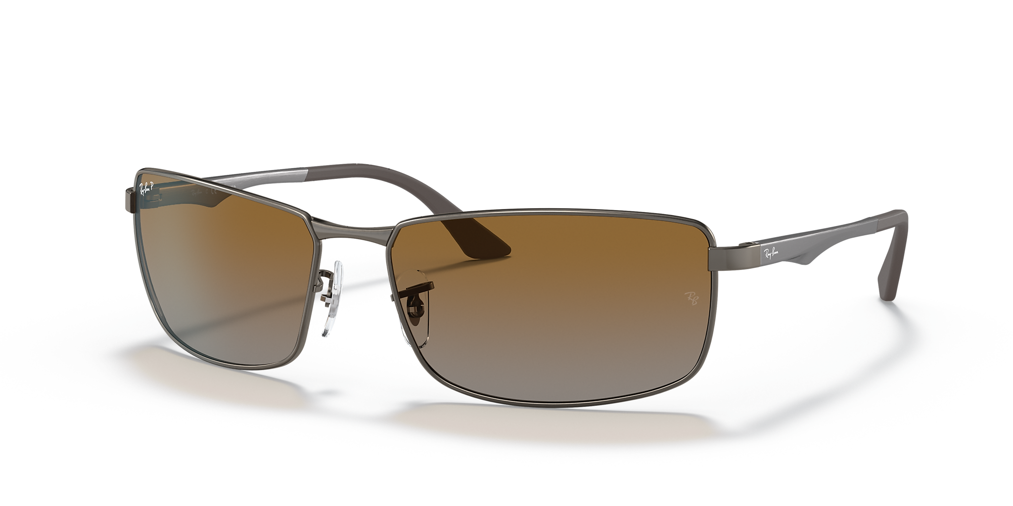 RB3498 Ray-Ban Gunmetal/Brown XXL