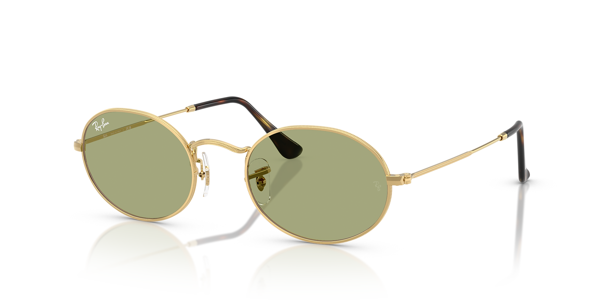 RB3547 Oval Metal Summer Capsule Ray-Ban Gold/Green M