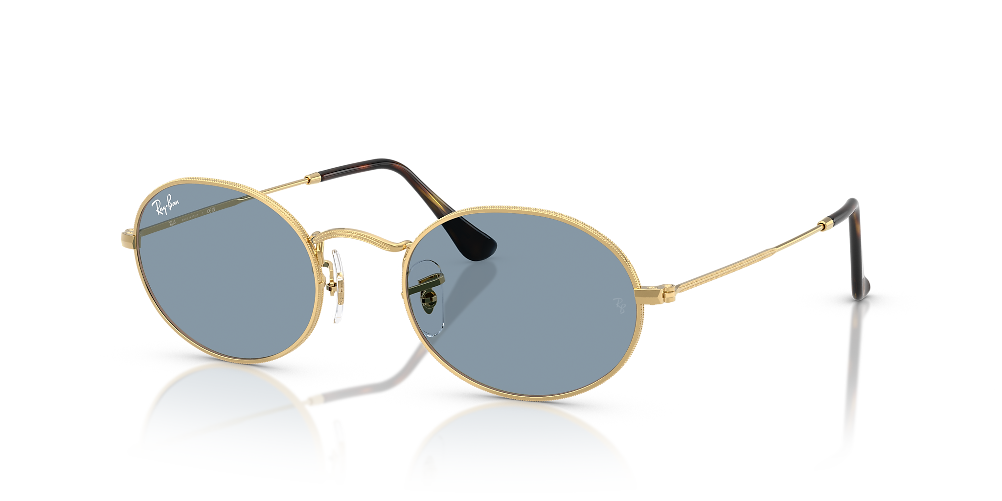 RB3547 Oval Metal Summer Capsule Ray-Ban Gold/Blue M