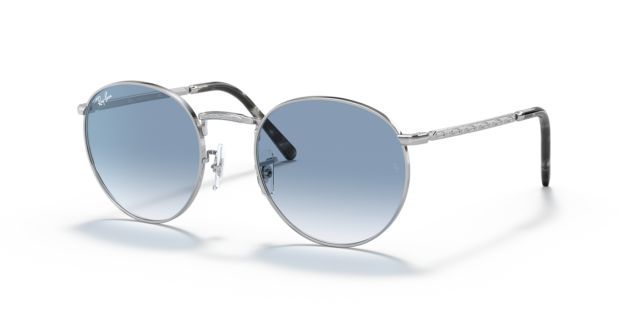 RB3637 New Round Ray-Ban Silver/Blue XS