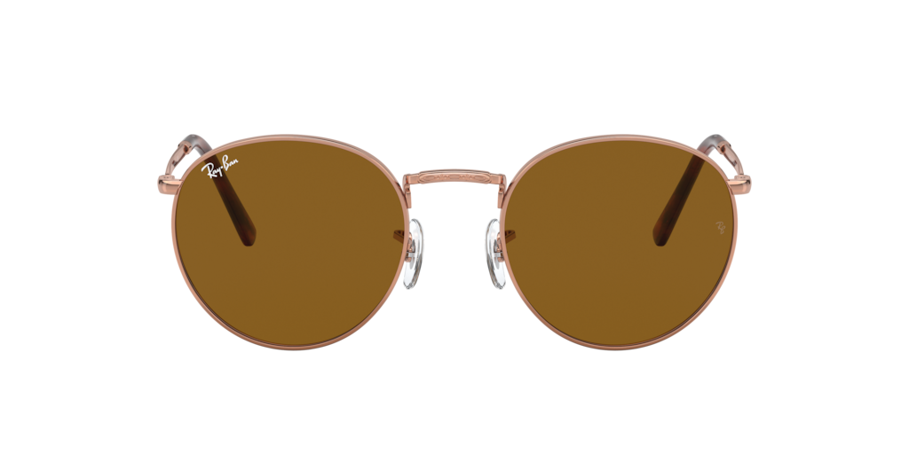 RB3637 New Round Ray-Ban Gold/Brown XS