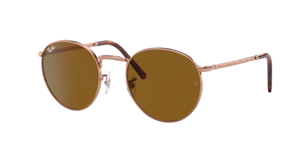 RB3637 New Round Ray-Ban Gold/Brown XS
