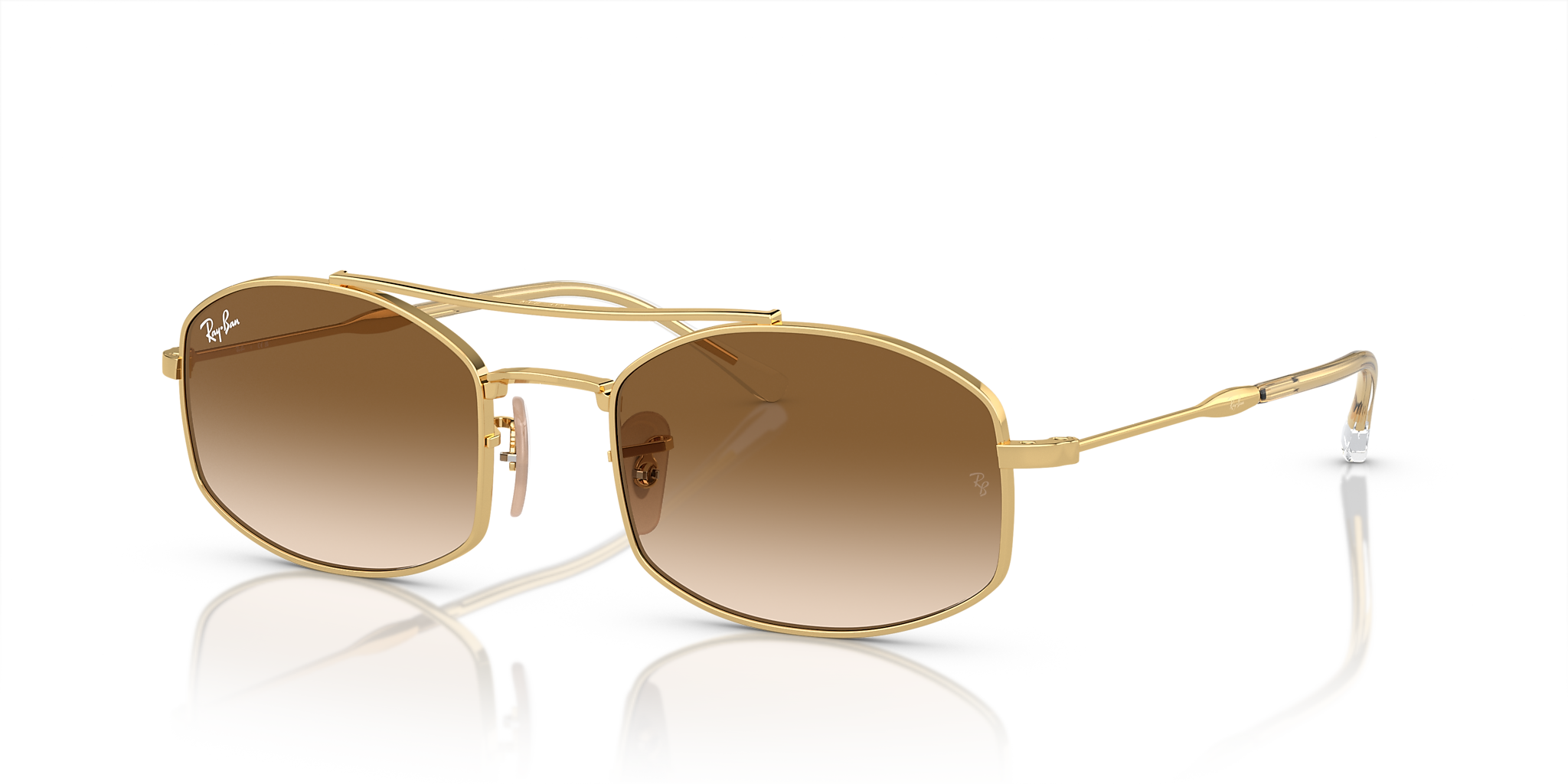 RB3719 Ray-Ban Arista Gold/Light Brown L