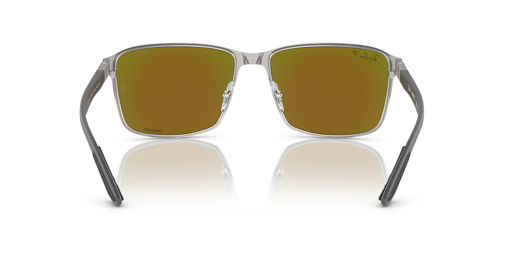 RB3721CH Ray-Ban Black on Silver/Blue XXL