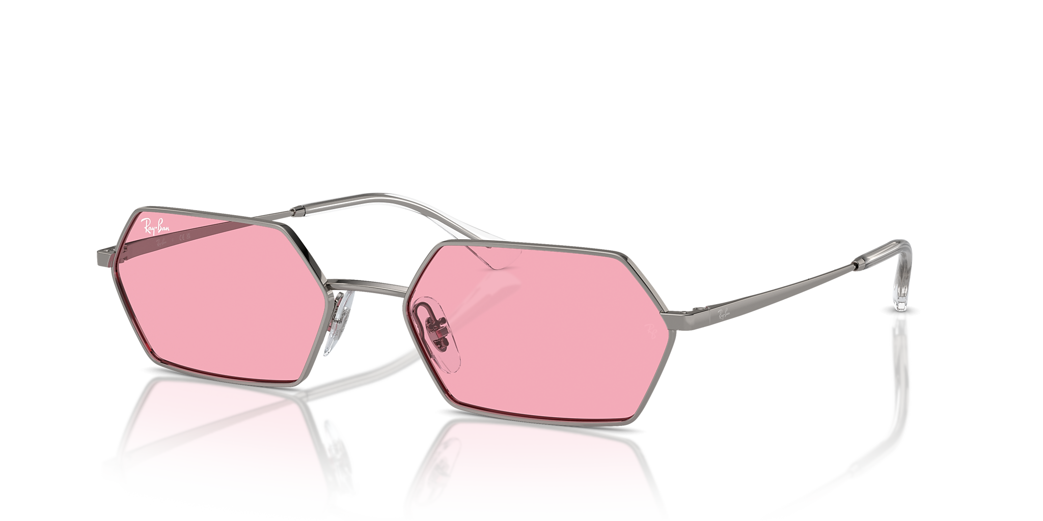 RB3728 Yevi Bio-Based Ray-Ban Silver/Pink XL