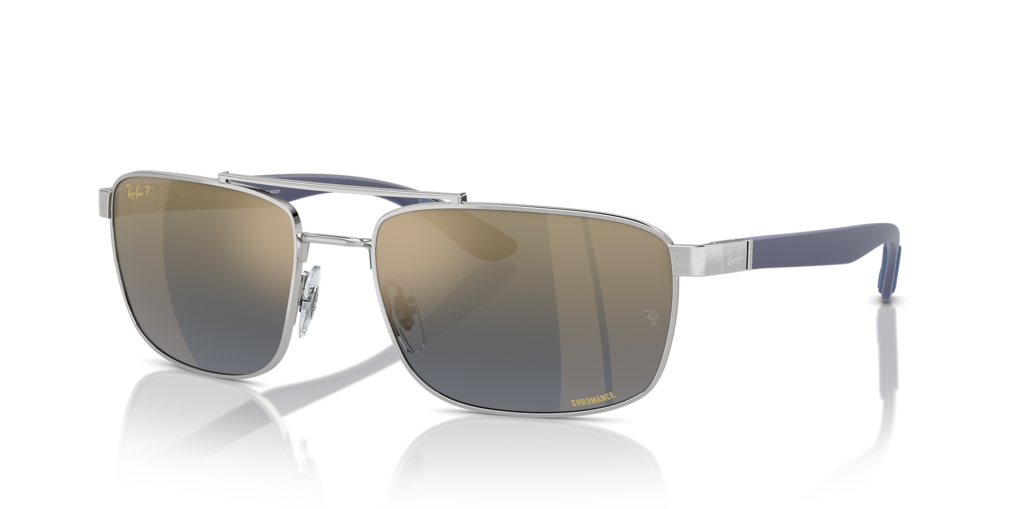 RB3737CH RB3737 Chromance Ray-Ban Silver/Blue XXL