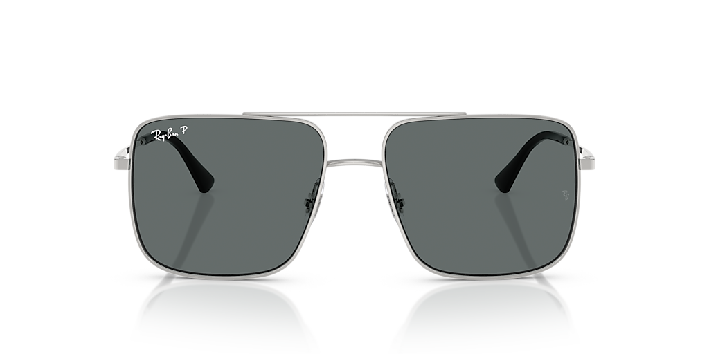RB3758 Silver/Dark Grey Polar/Polarized L