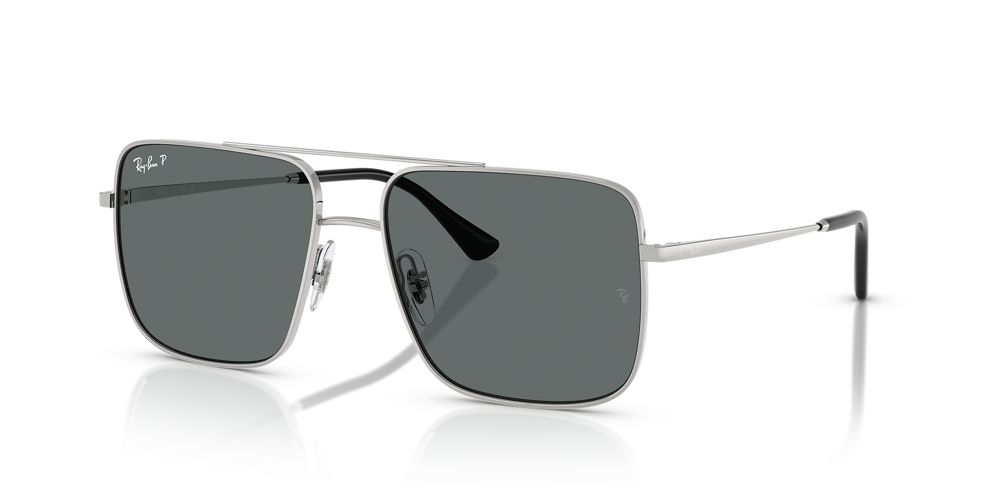 RB3758 Silver/Dark Grey Polar/Polarized L