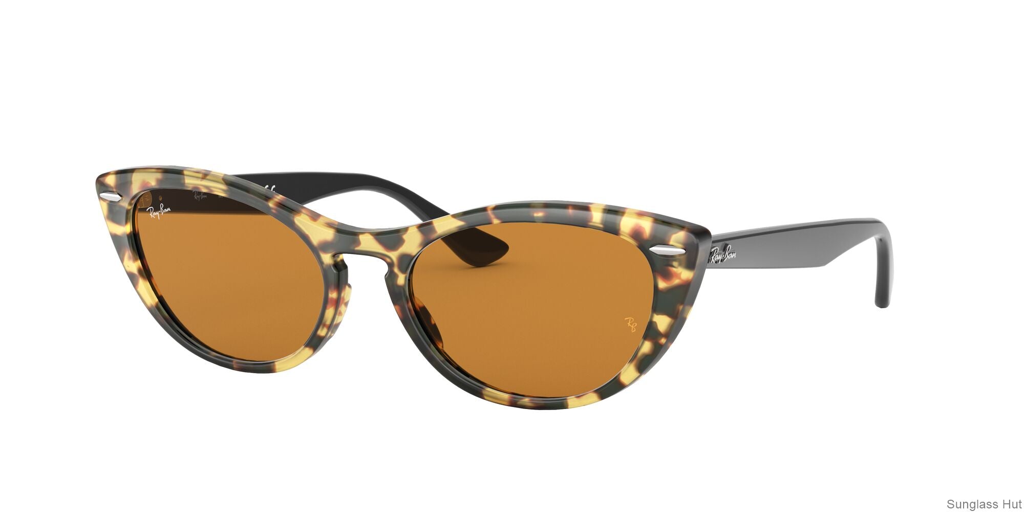 RB4314N Ray-Ban Black/Yellow Mirror Gold STD