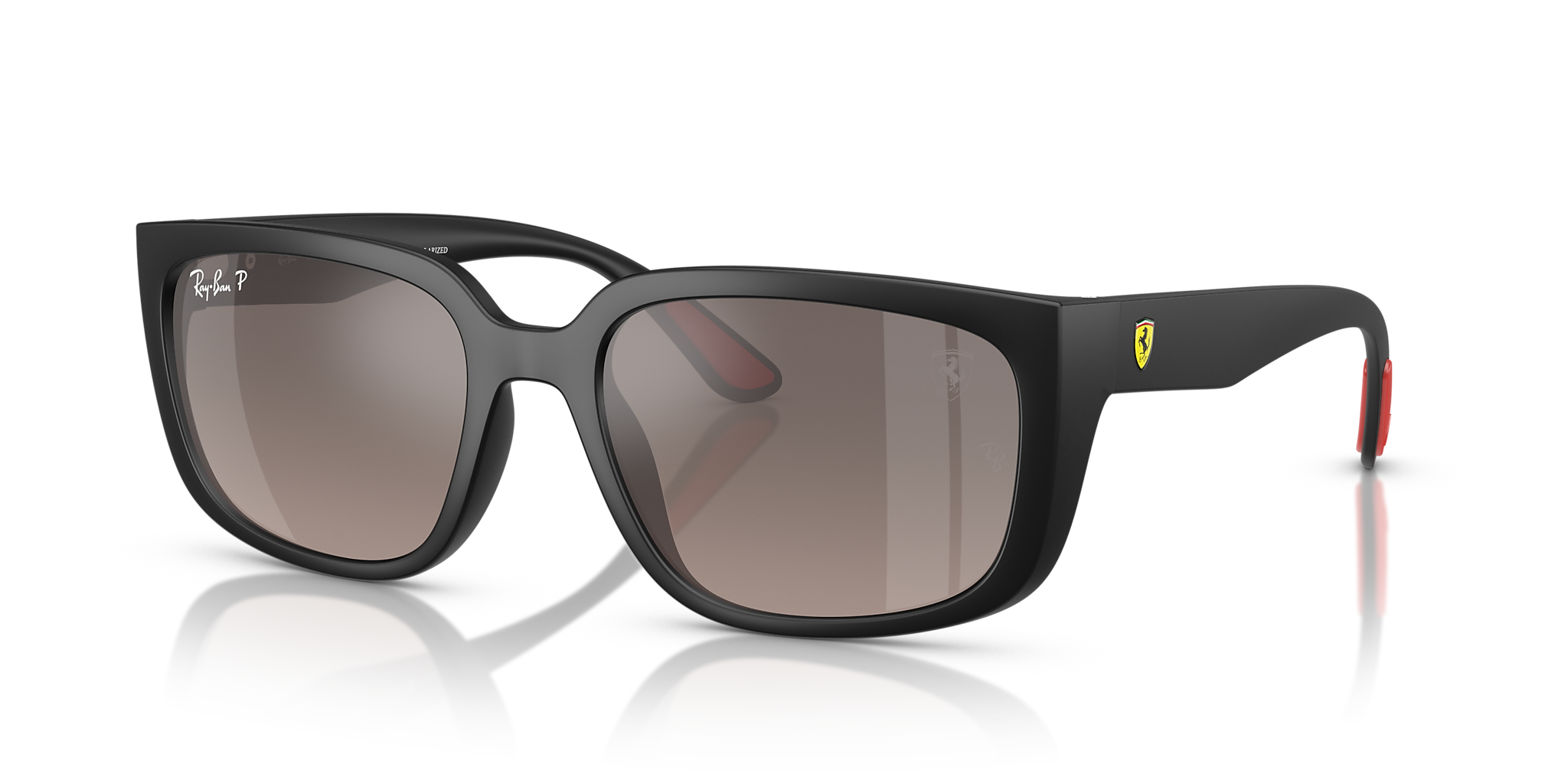 RB4443M Scuderia Ferrari Collection Chromance Ray-Ban Black/Grey XL