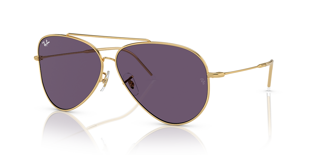 RBR0101S Aviator Reverse Ray-Ban Gold/Violet XXL
