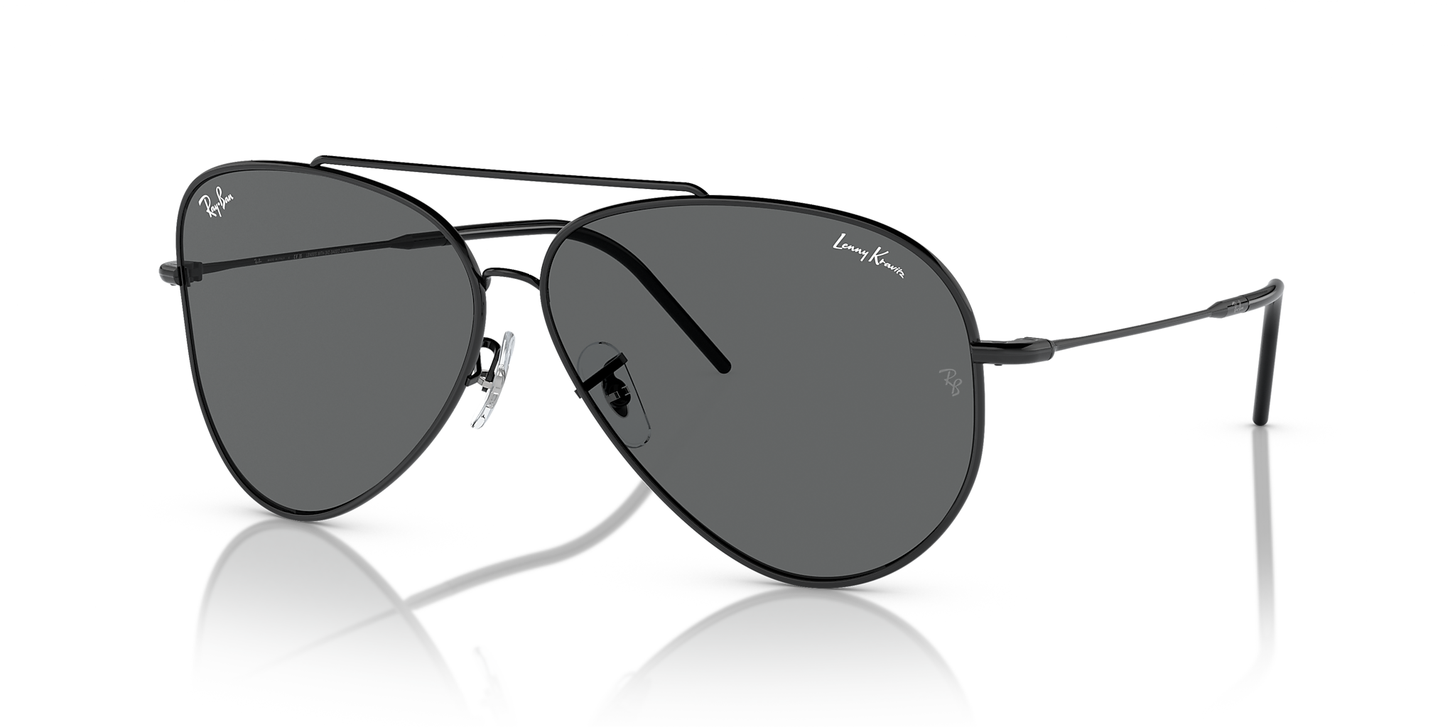 RBR0101S Lenny Kravitz X Aviator Reverse Ray-Ban Black/Grey XXL