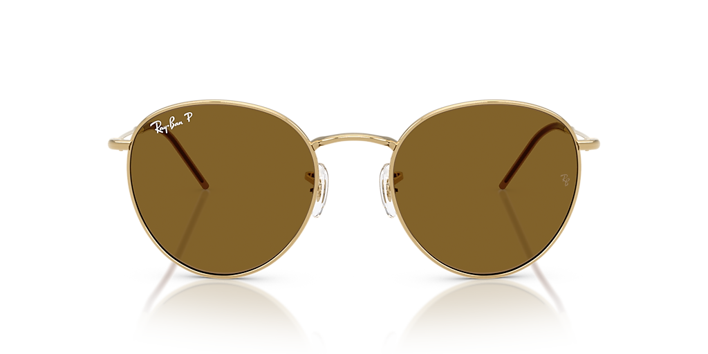 RBR0103S Round Reverse Ray-Ban Gold/Brown XL