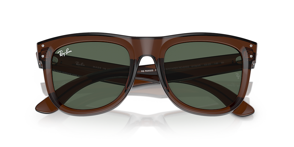 RBR0502S Wayfarer Reverse Ray-Ban Brown/Green S