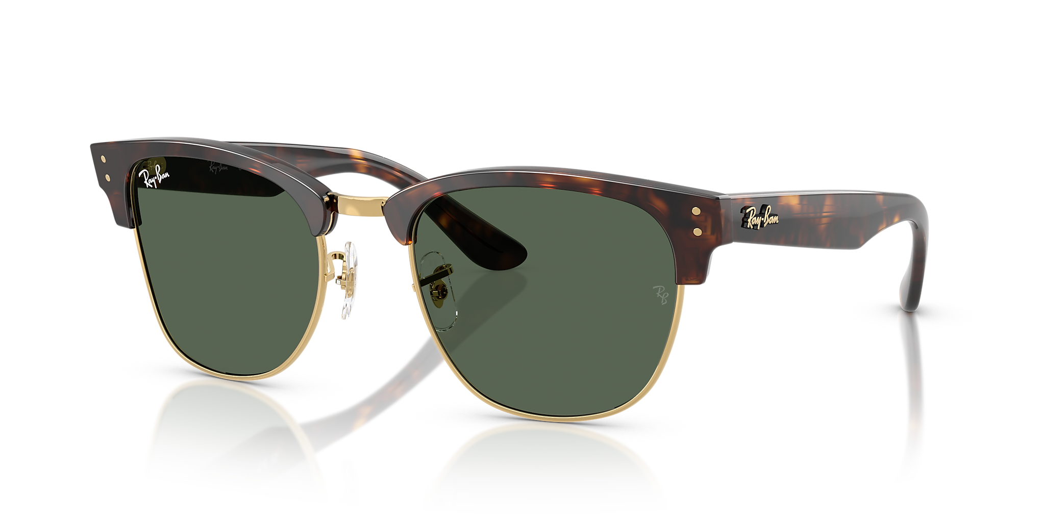 RBR0504S Clubmaster Reverse Ray-Ban Tortoise/Green S