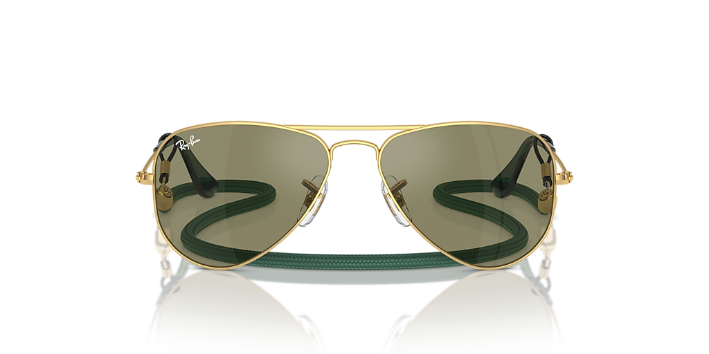 RB9506S Ray-Ban Aviator Kids Gold/Green L