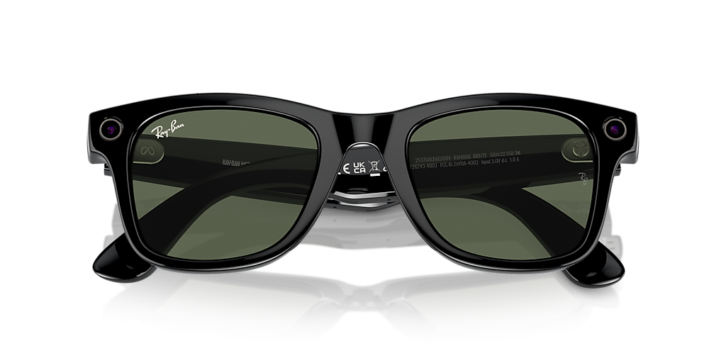 RW4006 Ray-Ban | Meta Wayfarer Ray-Ban Black/Green M