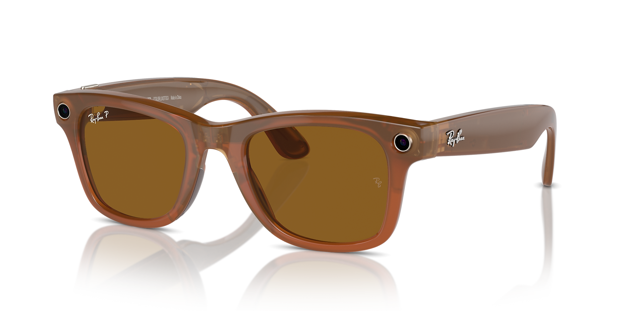 Ray-Ban | Meta RW4008 Wayfarer Beige/Brown L