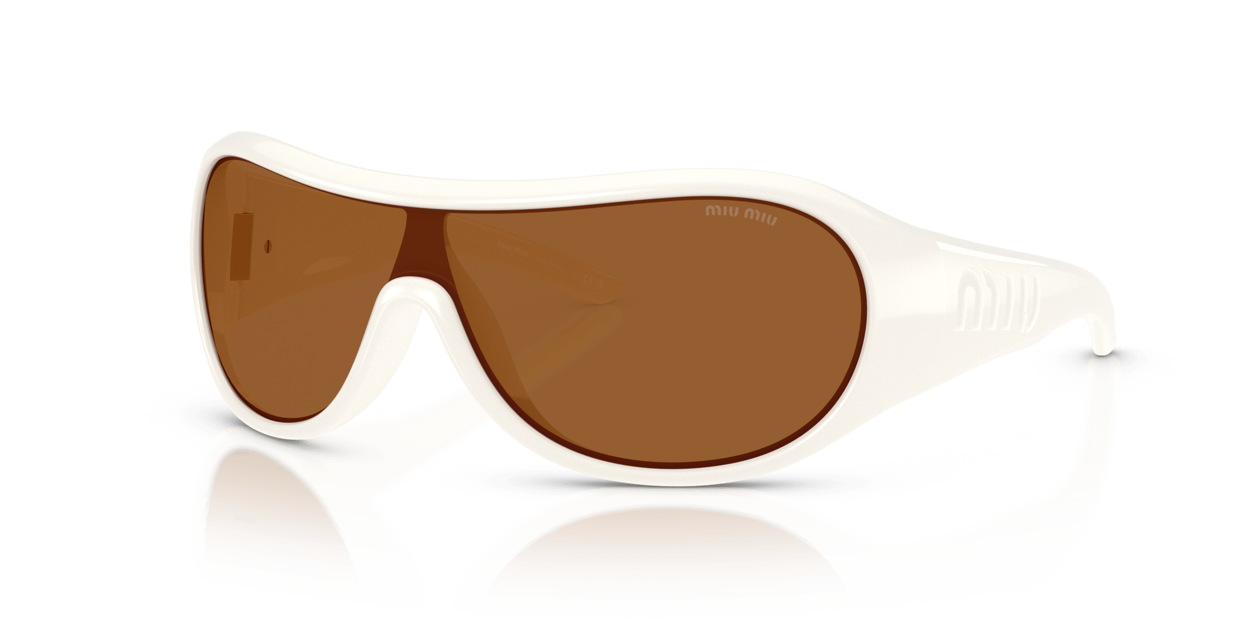 MU B14SU MIU MIU White/Brown L