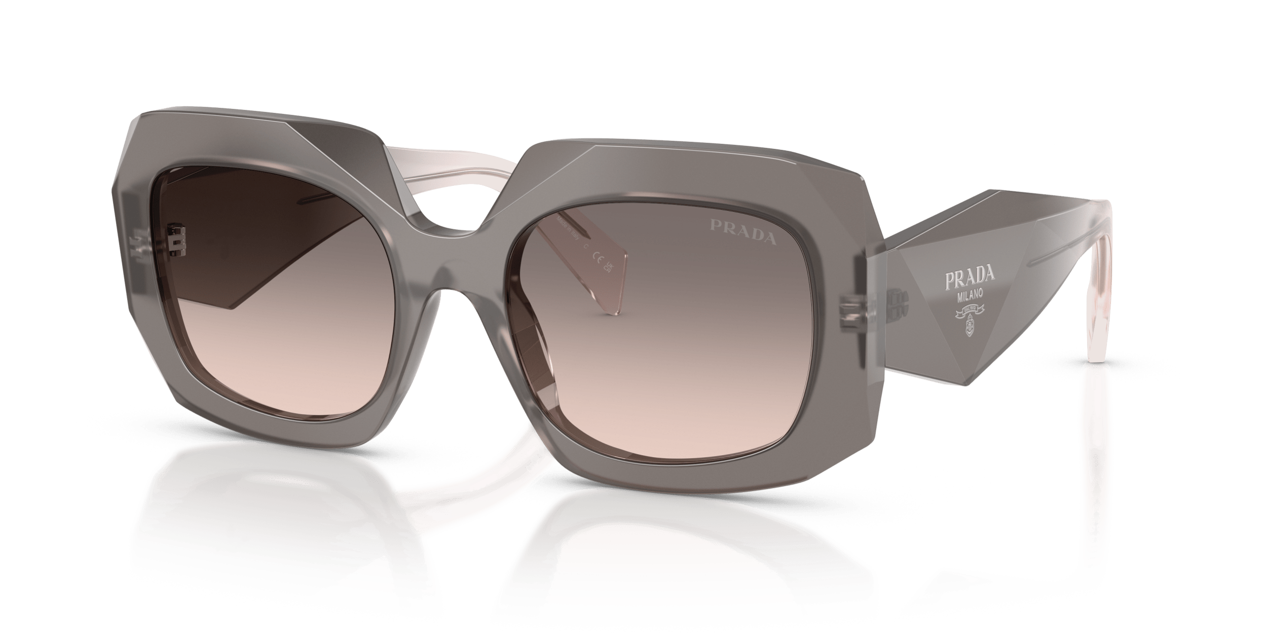 PR B23S PRADA Grey/Pink M