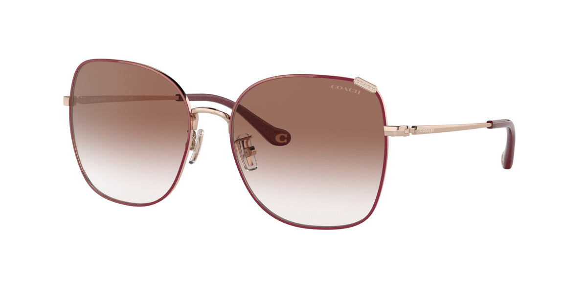 C7997 Coach Shiny Rose Gold/Burgundy Front/Burgundy Gradient XL