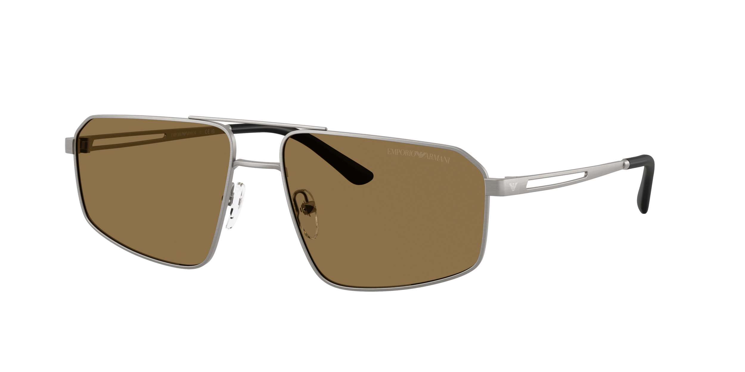 EA2173 Emporio Armani Brushed Matte Gunmetal/Dark Brown XL